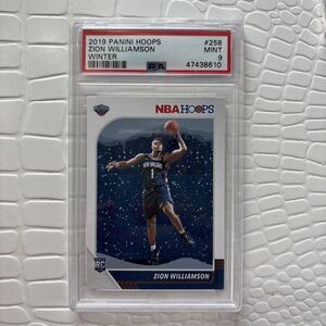2019-20 Panini NBA Hoops Winter Zion Williamson #258  Grade 9 Mint Rookie RC